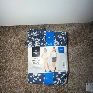 Mossimo Floral Pull-On Shorts - Blue White